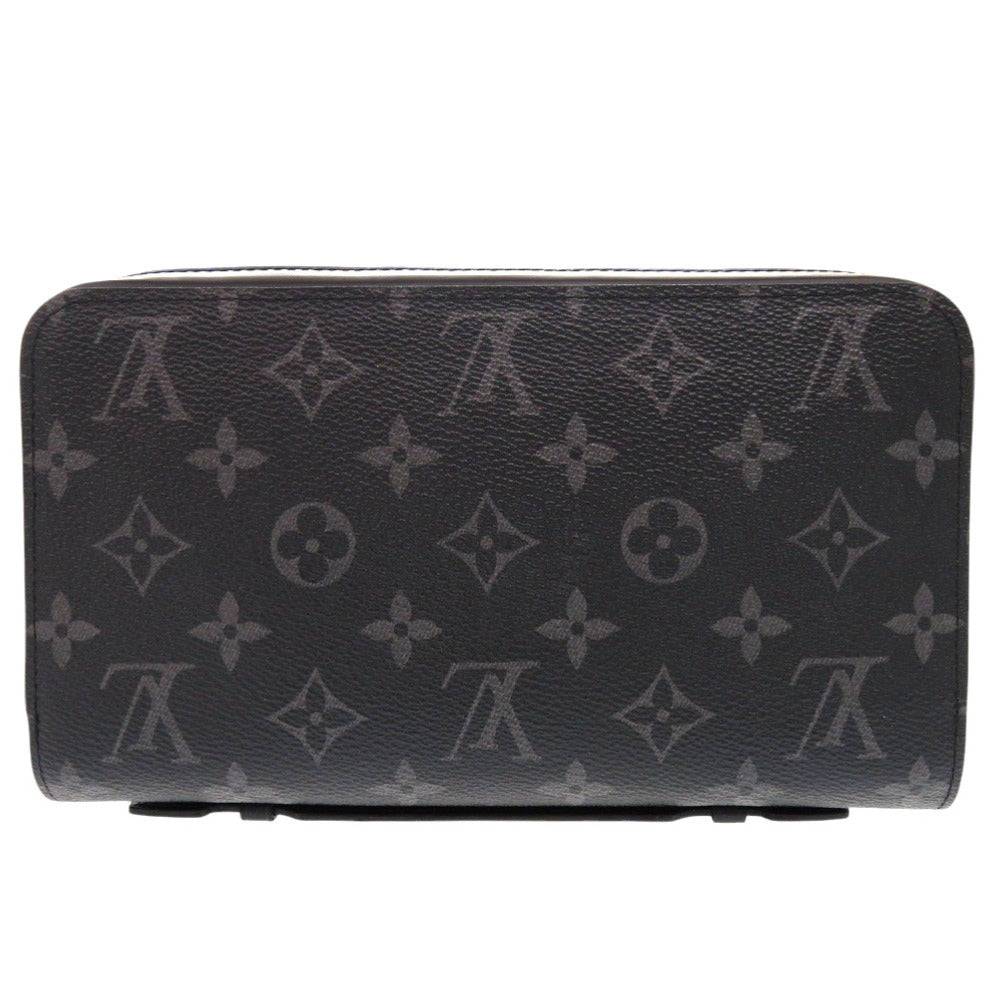 LOUIS VUITTON Long Wallet Purse M61698 Monogram Eclipse black Zip Around Monogram Eclipse Zippy XL unisex(Unisex) Used Authentic