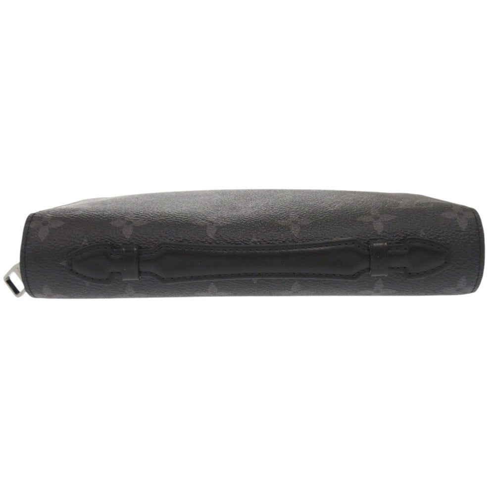 LOUIS VUITTON Long Wallet Purse M61698 Monogram Eclipse black Zip Around Monogram Eclipse Zippy XL unisex(Unisex) Used Authentic