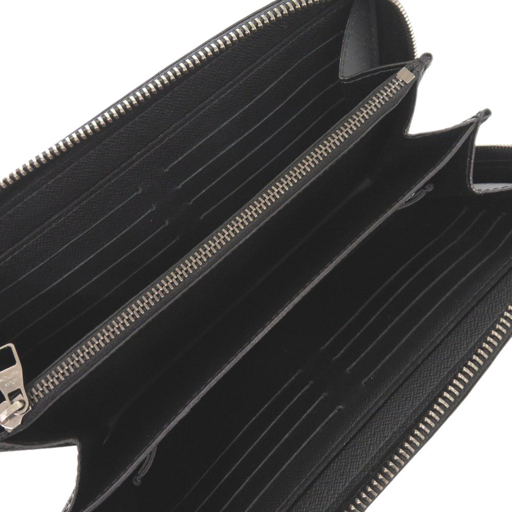 LOUIS VUITTON Long Wallet Purse M61698 Monogram Eclipse black Zip Around Monogram Eclipse Zippy XL unisex(Unisex) Used Authentic