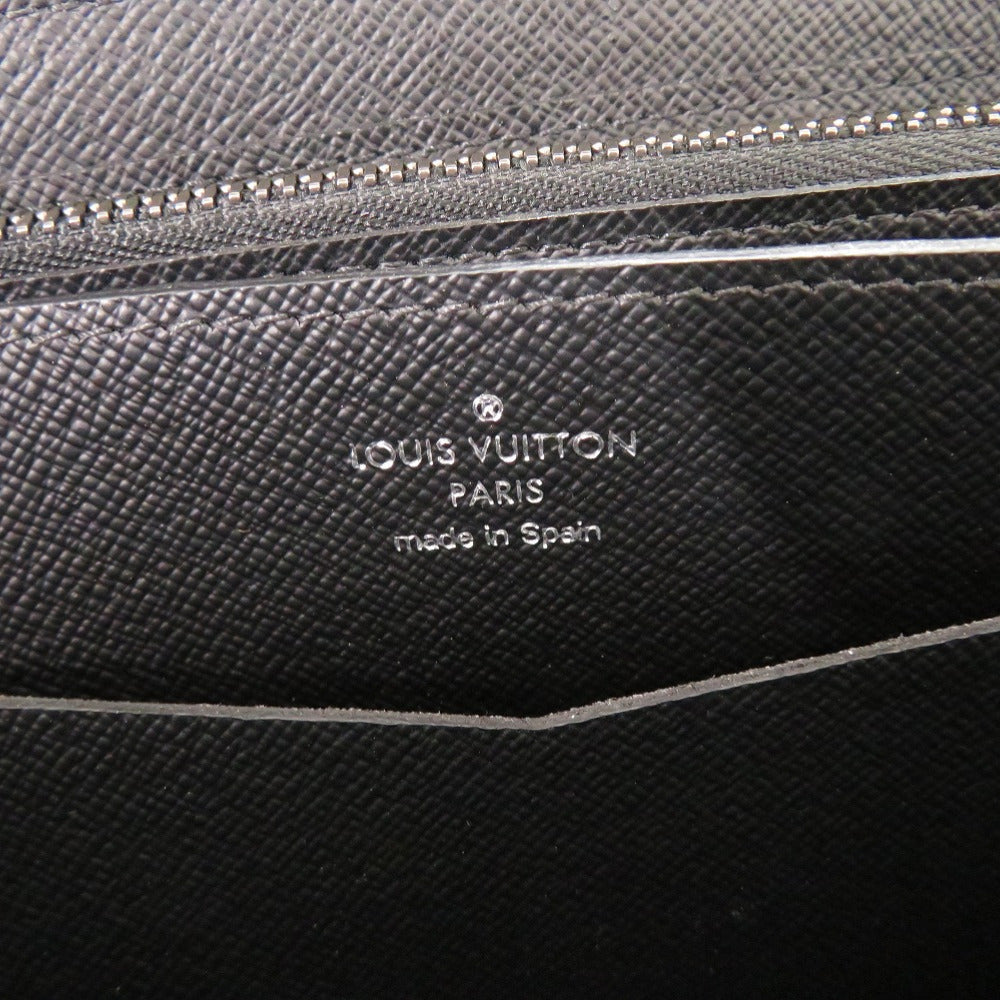 LOUIS VUITTON Long Wallet Purse M61698 Monogram Eclipse black Zip Around Monogram Eclipse Zippy XL unisex(Unisex) Used Authentic