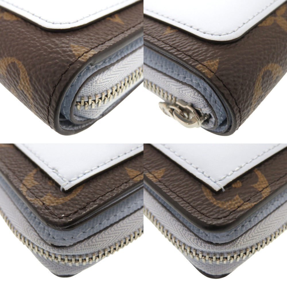 LOUIS VUITTON Bifold Wallet M11778 Monogram canvas Washed Blue Monogram Portefeuille Lou Women Used Authentic