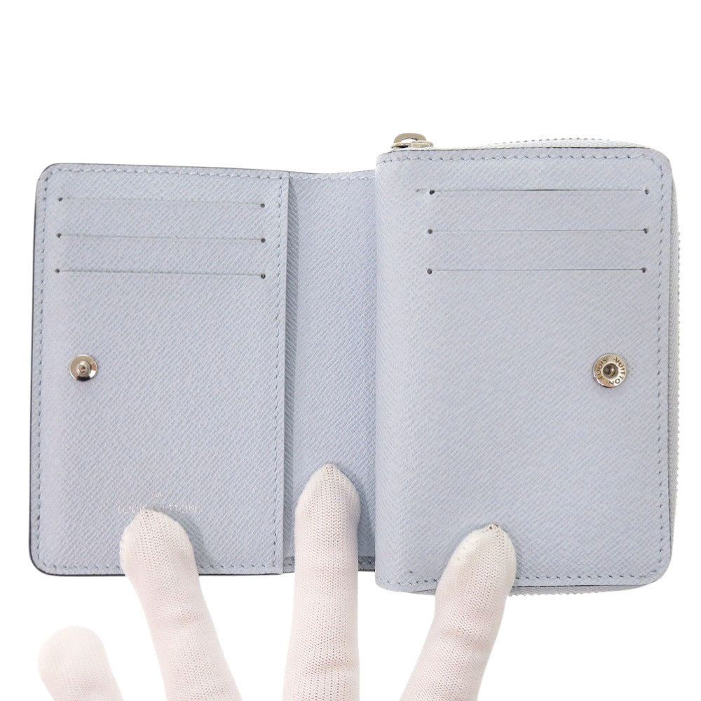 LOUIS VUITTON Bifold Wallet M11778 Monogram canvas Washed Blue Monogram Portefeuille Lou Women Used Authentic