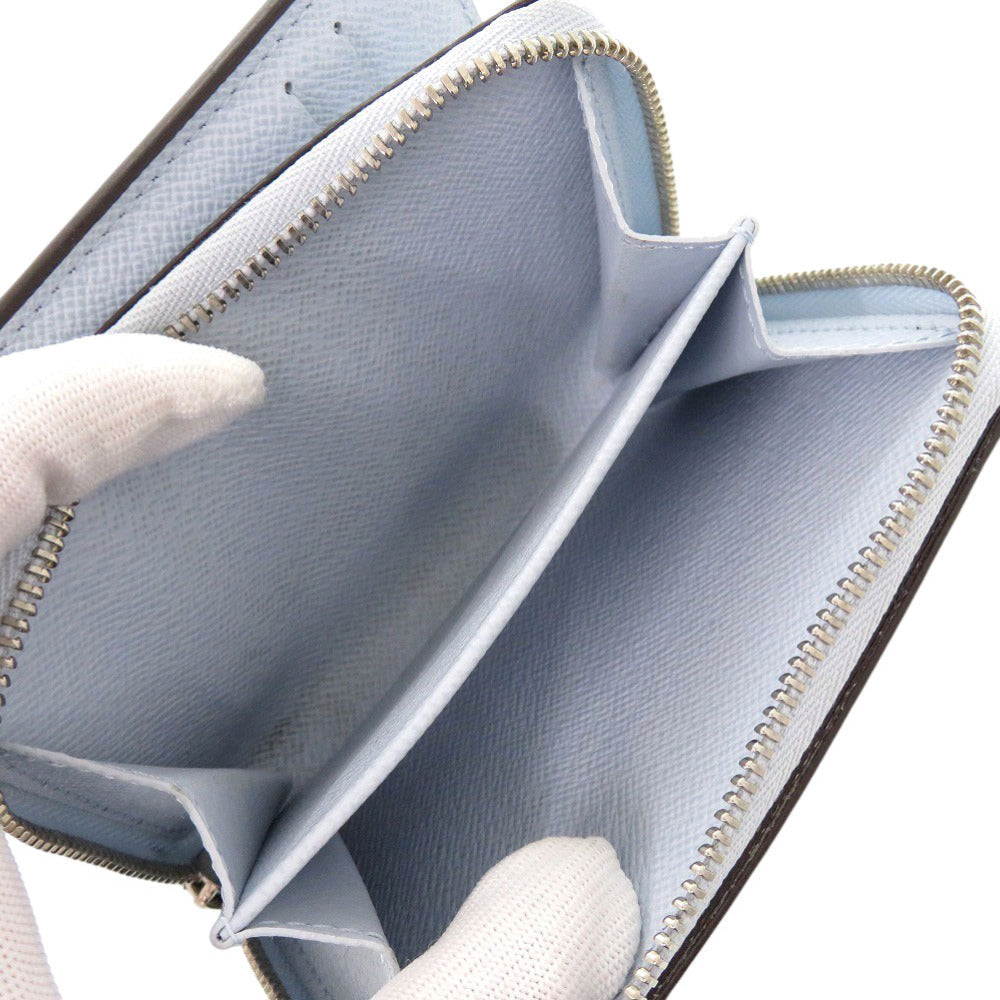 LOUIS VUITTON Bifold Wallet M11778 Monogram canvas Washed Blue Monogram Portefeuille Lou Women Used Authentic