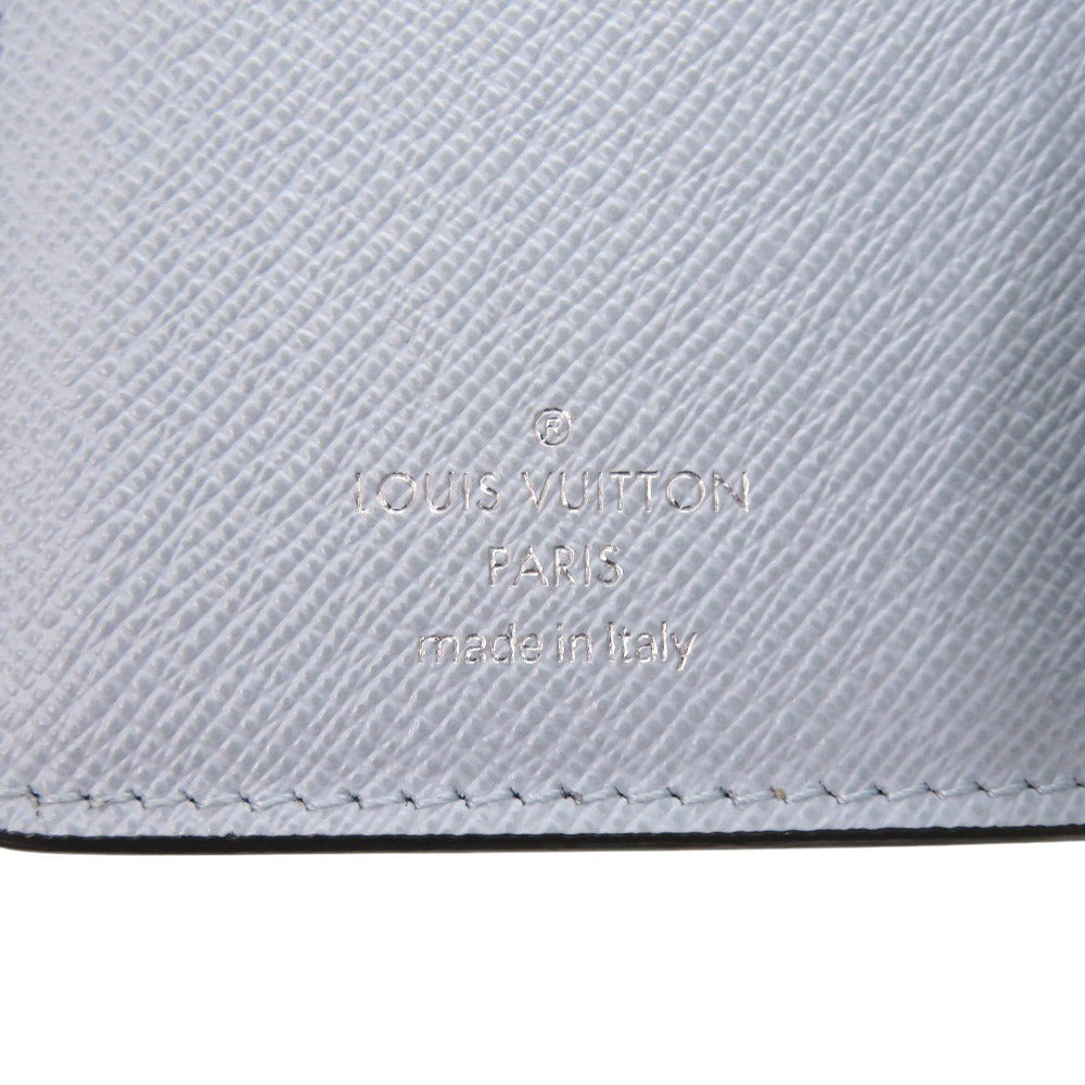 LOUIS VUITTON Bifold Wallet M11778 Monogram canvas Washed Blue Monogram Portefeuille Lou Women Used Authentic