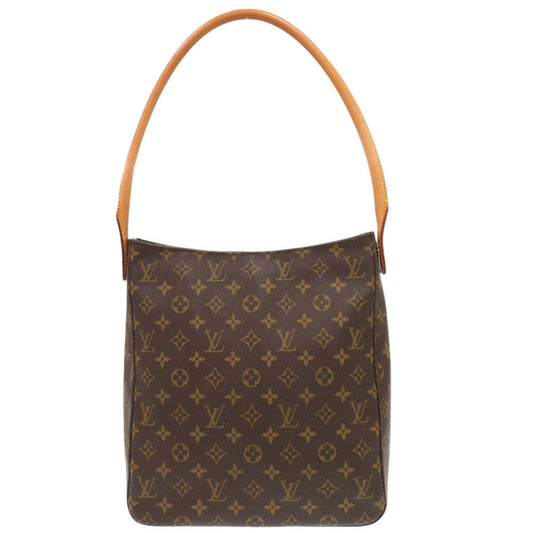 LOUIS VUITTON Shoulder Bag M51145 Monogram canvas Brown Monogram LoopingGM Women Used Authentic