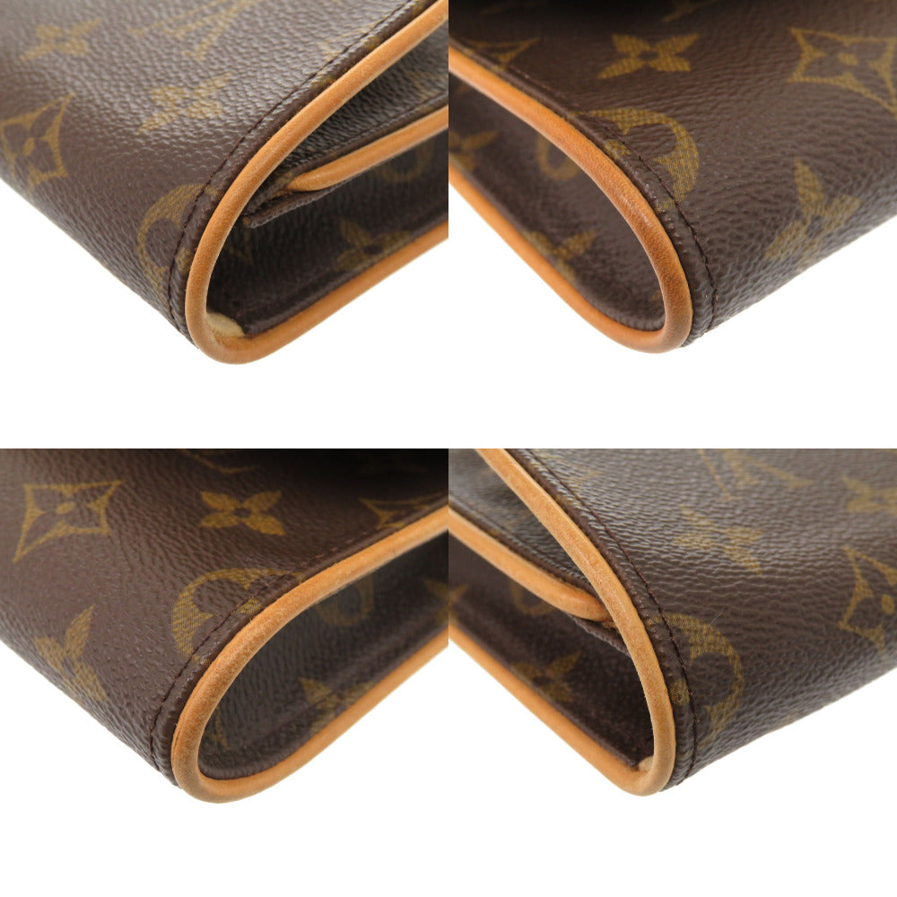 LOUIS VUITTON Shoulder Bag M51852 Monogram canvas Brown Monogram Pochette Twin GM Women Used Authentic