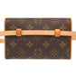 LOUIS VUITTON Waist bag M51855 Monogram canvas Brown Monogram Pochette Florentine Women Used Authentic