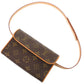 LOUIS VUITTON Waist bag M51855 Monogram canvas Brown Monogram Pochette Florentine Women Used Authentic