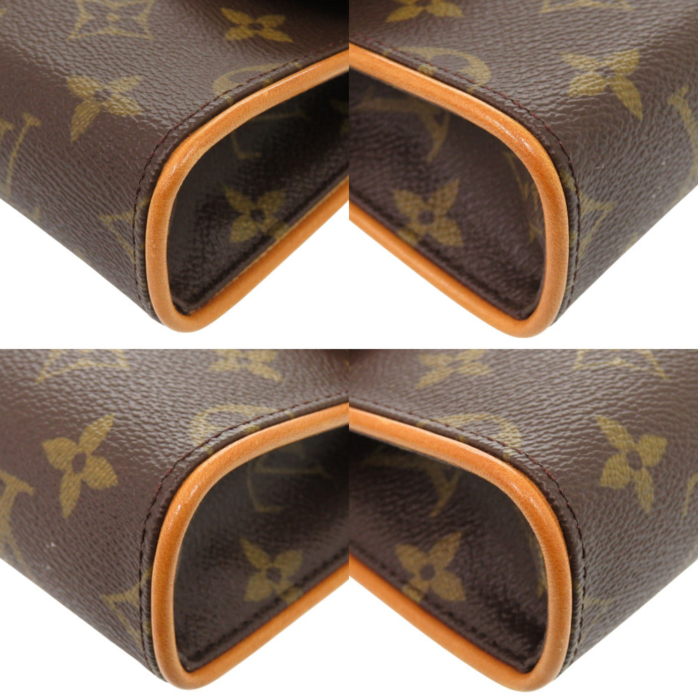 LOUIS VUITTON Waist bag M51855 Monogram canvas Brown Monogram Pochette Florentine Women Used Authentic