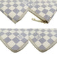 LOUIS VUITTON Long Wallet Purse N60012 Damier Azur Canvas white Damier Azur Zippy Organizer