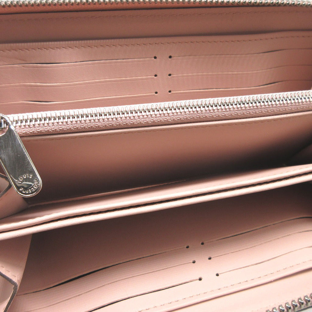 LOUIS VUITTON Long Wallet Purse M61868 Monogram Mahina Magnolia Monogram Mahina Zippy wallet