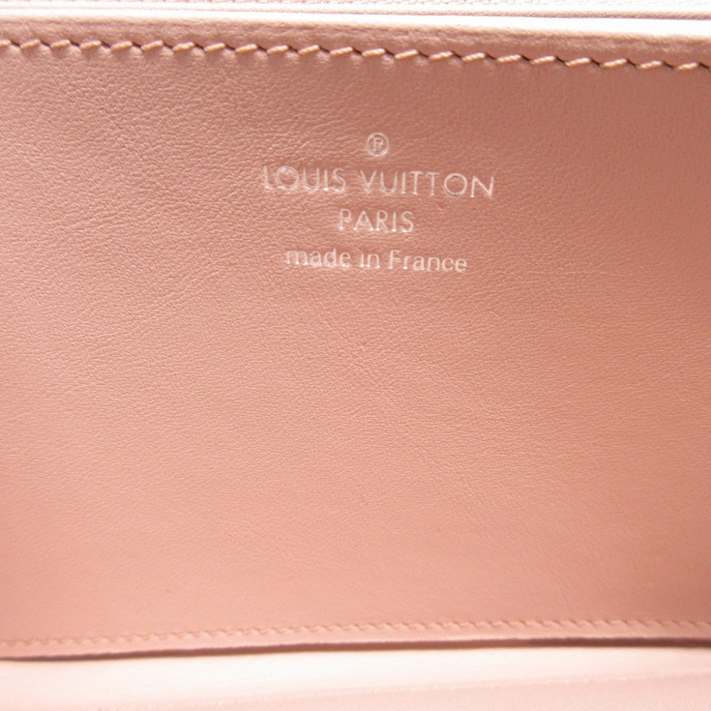 LOUIS VUITTON Long Wallet Purse M61868 Monogram Mahina Magnolia Monogram Mahina Zippy wallet