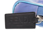 FENDI business bag 7N0116 Fabric , Calfskin Light blue Zucca Pattern Marble FF Logo Pouch unisex(Unisex) Used Authentic