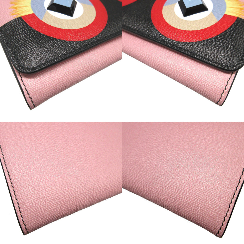 FENDI Long Wallet Purse 8M0251 leather pink Continental wallet