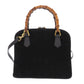 GUCCI Handbag Suede, Bamboo black Bamboo