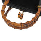 GUCCI Handbag Suede, Bamboo black Bamboo