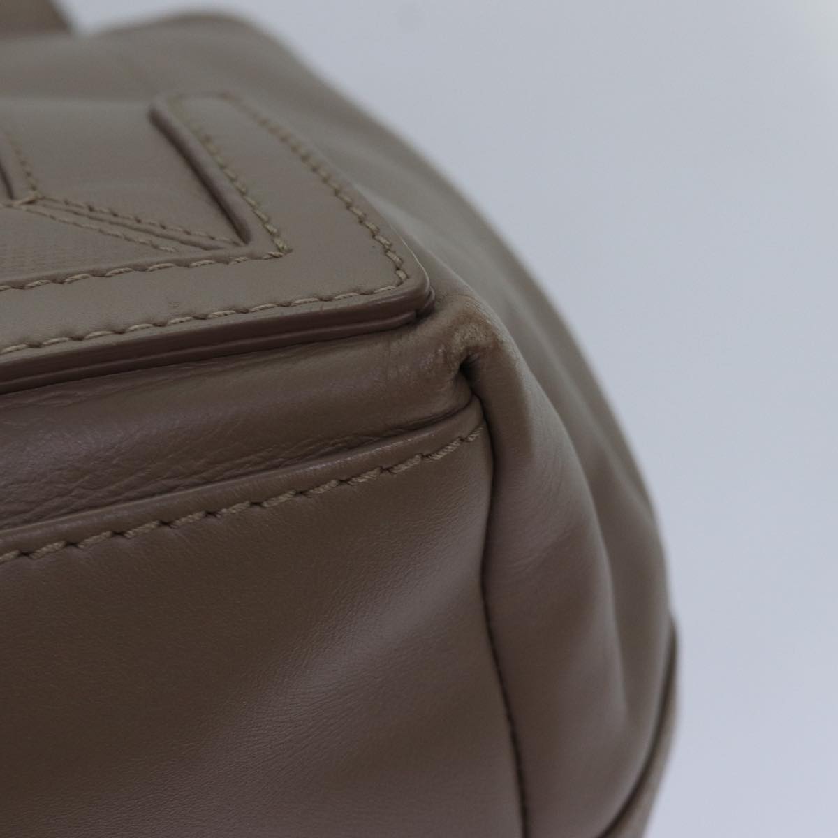 BALENCIAGA Cabas Hand Bag Leather Gray