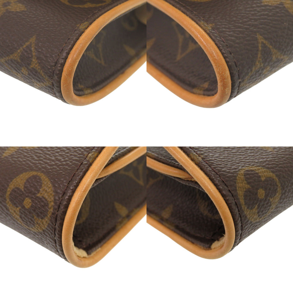 LOUIS VUITTON Shoulder Bag M51854 Monogram canvas Brown Monogram Pochette Twin PM Women Used Authentic