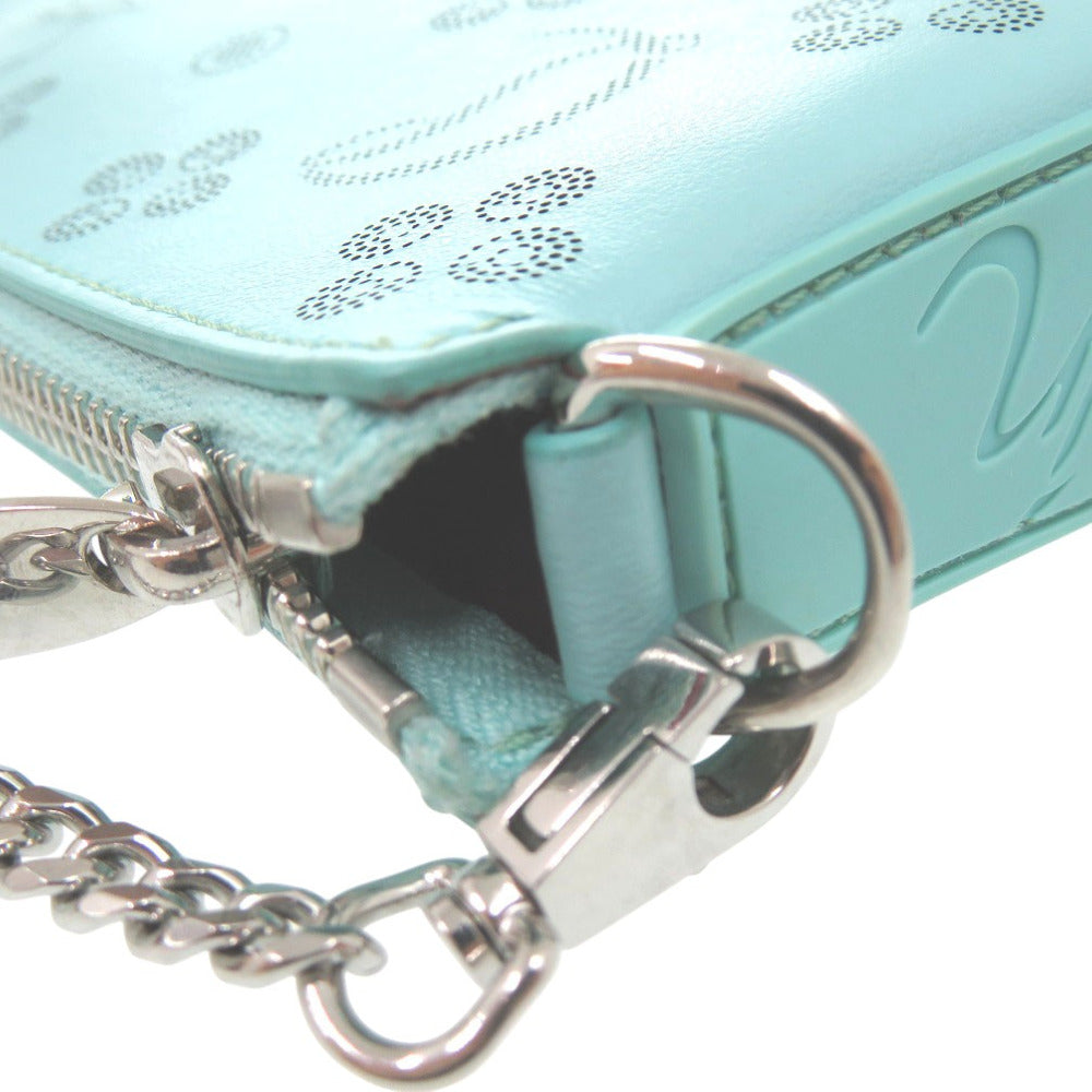 Christian Louboutin Shoulder Bag 3225038 leather green Zip-up Clutch ChainShoulder Bag Rubira Women Used Authentic