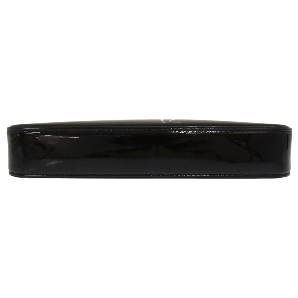 Christian Louboutin Shoulder Bag Patent leather black ChainShoulder Bag Women Used Authentic
