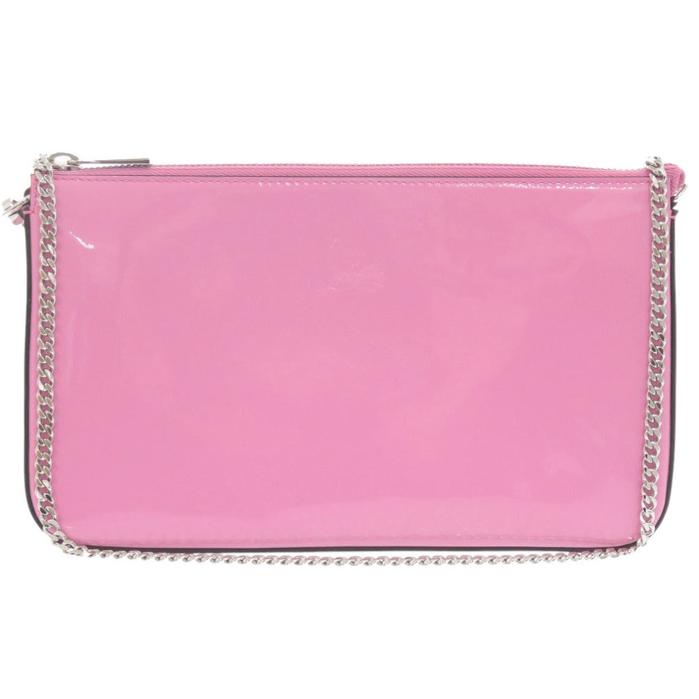Christian Louboutin Shoulder Bag 3225249 Patent leather pink ChainShoulder Bag Rubirah Women Used Authentic