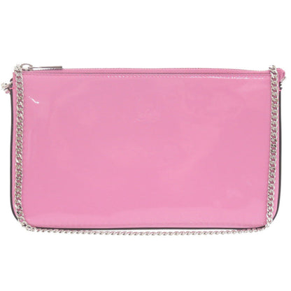 Christian Louboutin Shoulder Bag 3225249 Patent leather pink ChainShoulder Bag Rubirah Women Used Authentic