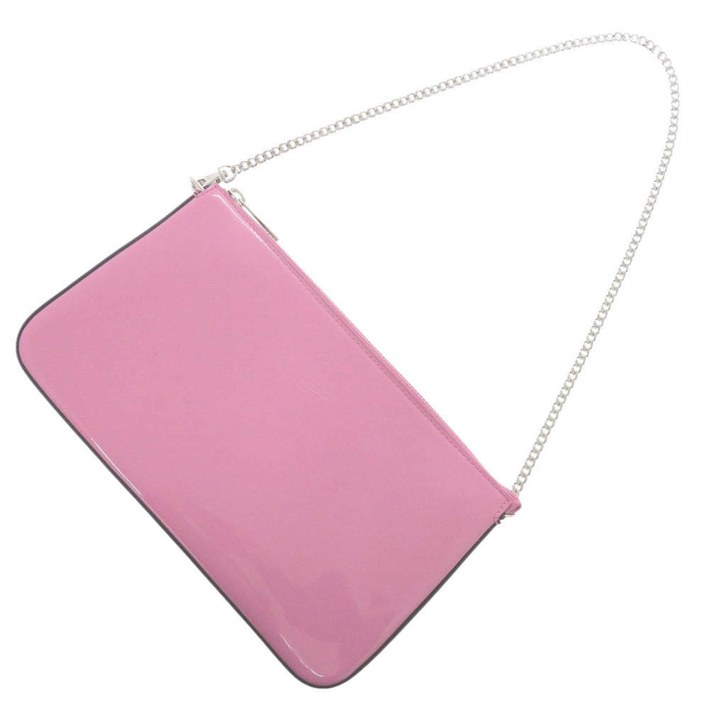 Christian Louboutin Shoulder Bag 3225249 Patent leather pink ChainShoulder Bag Rubirah Women Used Authentic