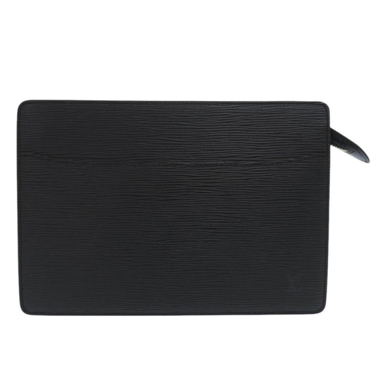 LOUIS VUITTON Clutch bag M52522 Epi Leather Noir business bag Epi Pochette Homme mens Used Authentic