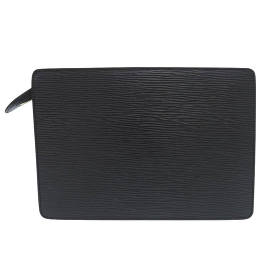 LOUIS VUITTON Clutch bag M52522 Epi Leather Noir business bag Epi Pochette Homme mens Used Authentic
