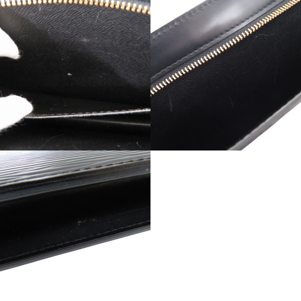LOUIS VUITTON Clutch bag M52522 Epi Leather Noir business bag Epi Pochette Homme mens Used Authentic