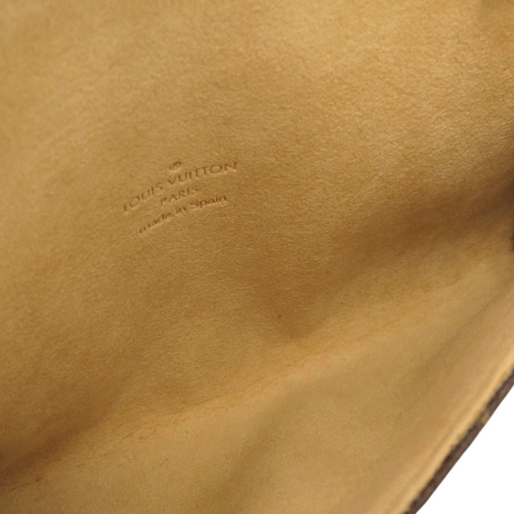 LOUIS VUITTON Shoulder Bag M51854 Monogram canvas Brown Monogram Pochette Twin PM Women Used Authentic