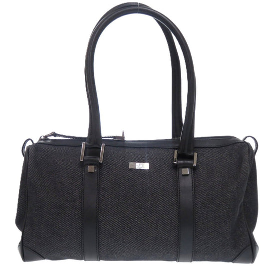 GUCCI Handbag 30458 Denim, Leather black mini Boston Duffel bag Women Used Authentic