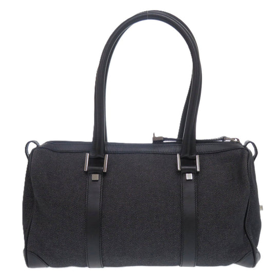 GUCCI Handbag 30458 Denim, Leather black mini Boston Duffel bag Women Used Authentic
