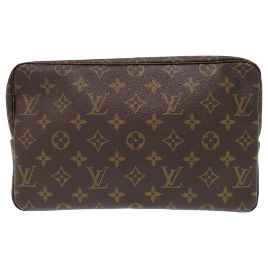 LOUIS VUITTON business bag M47522 Monogram canvas Brown Monogram Truth Cracking Ty 28 mens Used Authentic