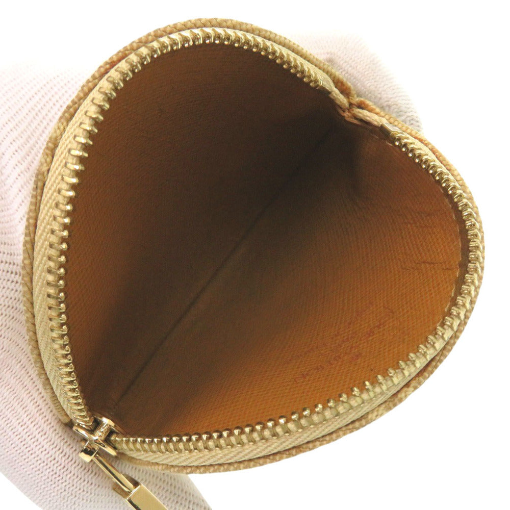 LOUIS VUITTON Coin case M92452 Monogram mini canvas beige Monogram Porto Moneron Women Used Authentic