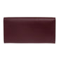 FENDI Long Wallet Purse 8M0377 leather Bordeaux Peekaboo Women Used Authentic