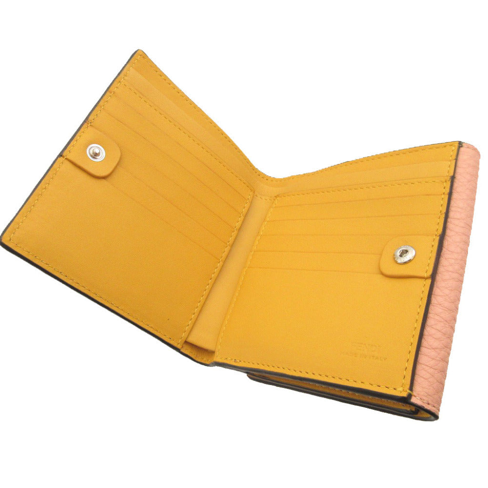 FENDI Bifold Wallet 8M0438 leather pink Peekaboo