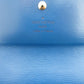 LOUIS VUITTON Long Wallet Purse M63575 Epi Leather blue Two fold Epi Porto Mon Credit unisex(Unisex) Used Authentic
