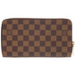 LOUIS VUITTON Long Wallet Purse N60003 Damier canvas Brown Damier Zippy Organizer unisex(Unisex) Used Authentic
