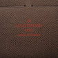 LOUIS VUITTON Long Wallet Purse N60003 Damier canvas Brown Damier Zippy Organizer unisex(Unisex) Used Authentic