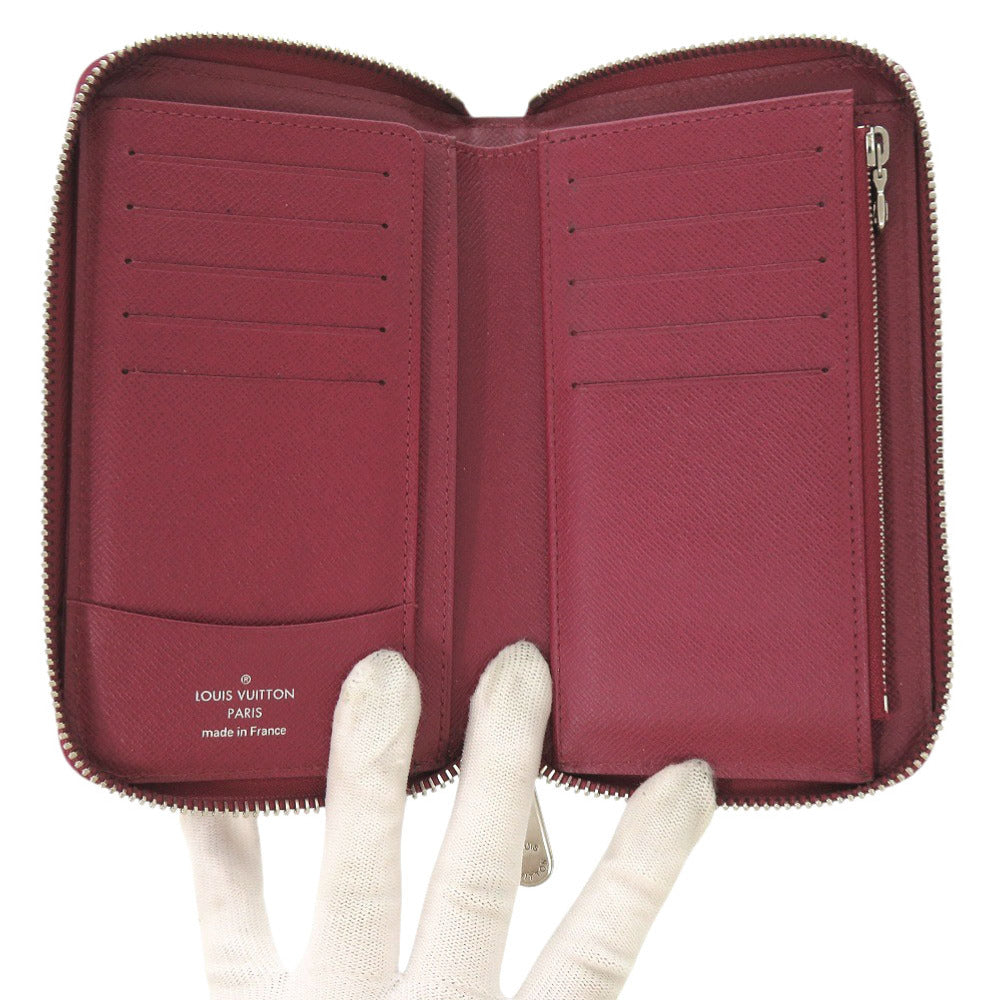 LOUIS VUITTON Long Wallet Purse M60424 Epi Leather Fuchsia Epi Zippy compact wallet