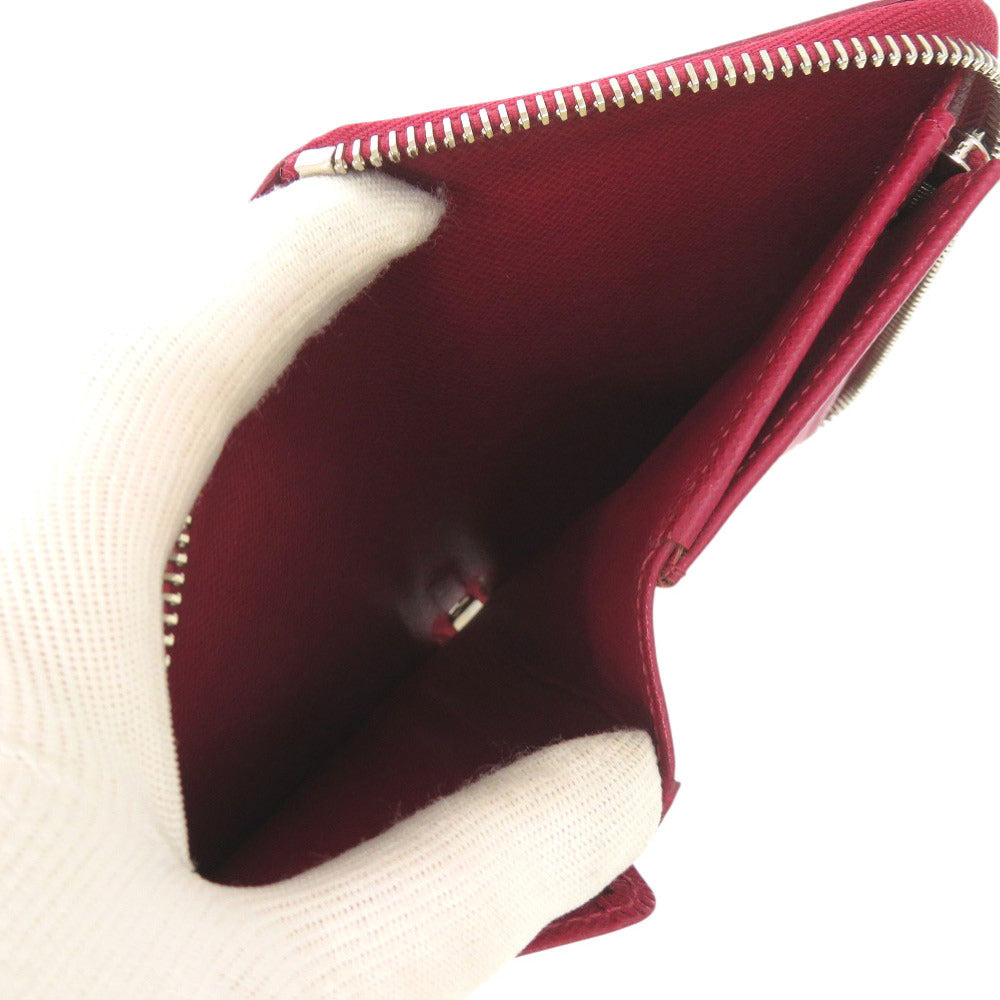 LOUIS VUITTON Long Wallet Purse M60424 Epi Leather Fuchsia Epi Zippy compact wallet
