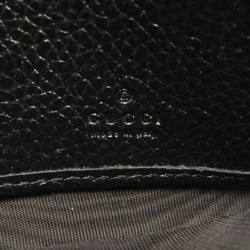 GUCCI Long Wallet Purse 573612 Calfskin black Zumi Women Used Authentic
