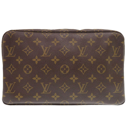 LOUIS VUITTON business bag M47522 Monogram canvas Brown Monogram Truth Cracking Ty 28 mens Used Authentic