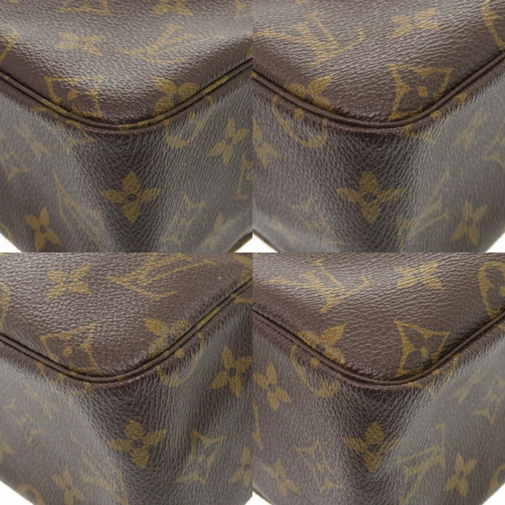 LOUIS VUITTON business bag M47522 Monogram canvas Brown Monogram Truth Cracking Ty 28 mens Used Authentic