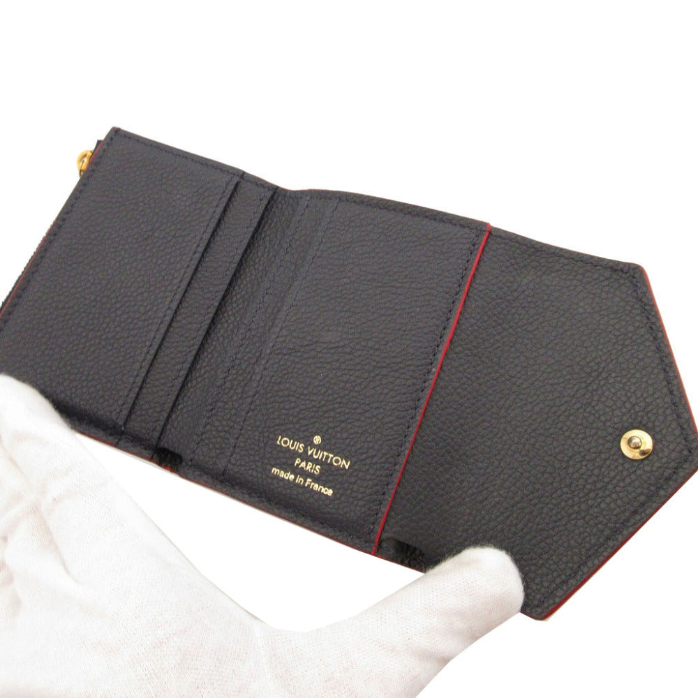 LOUIS VUITTON Bifold Wallet M58880 Monogram Ann Platt Navy Monogram Ann Platt Portefeuille Zoe unisex(Unisex) Used Authentic