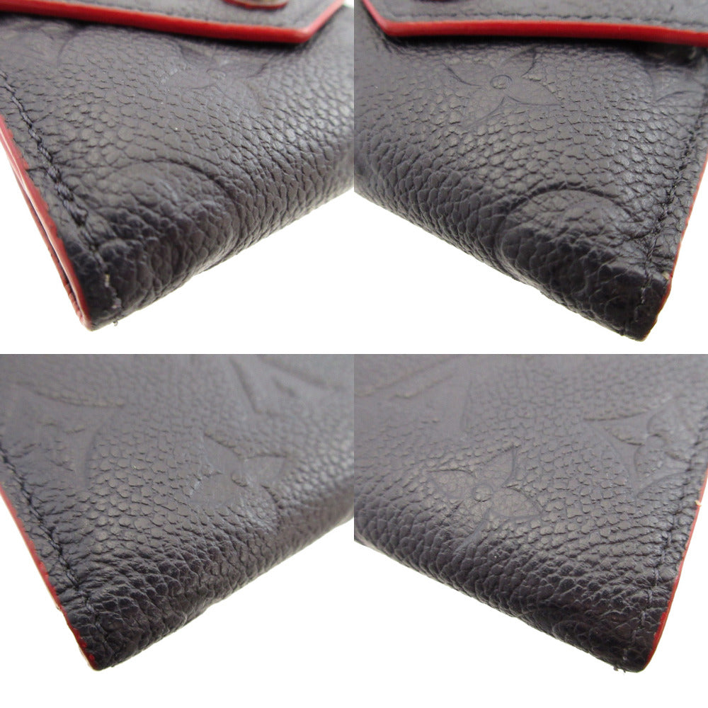 LOUIS VUITTON Bifold Wallet M58880 Monogram Ann Platt Navy Monogram Ann Platt Portefeuille Zoe unisex(Unisex) Used Authentic