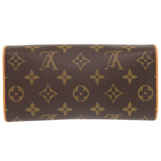 LOUIS VUITTON Shoulder Bag M51854 Monogram canvas Brown Monogram Pochette Twin PM Women Used Authentic