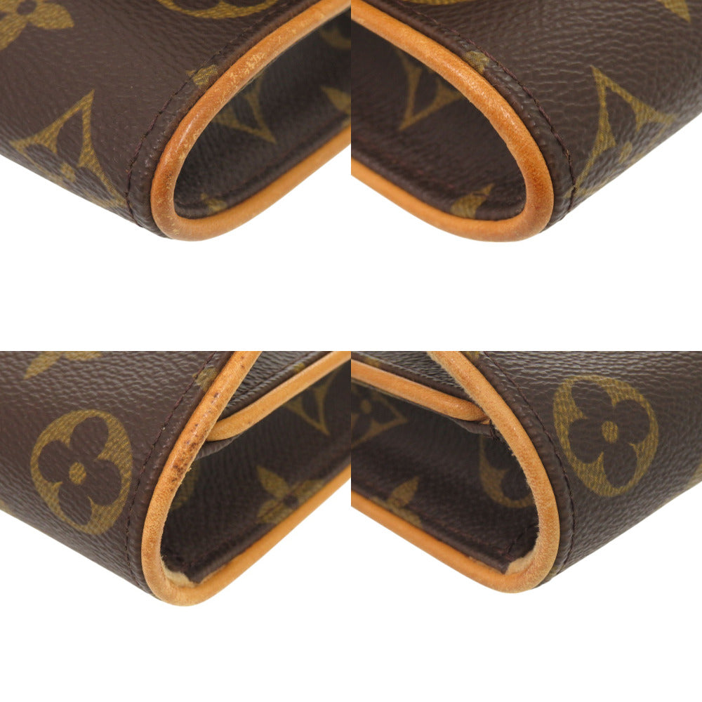 LOUIS VUITTON Shoulder Bag M51854 Monogram canvas Brown Monogram Pochette Twin PM Women Used Authentic