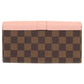 LOUIS VUITTON Long Wallet Purse N64447 Damier canvas Magnolia Damier Portefeuille Clapton Women Used Authentic